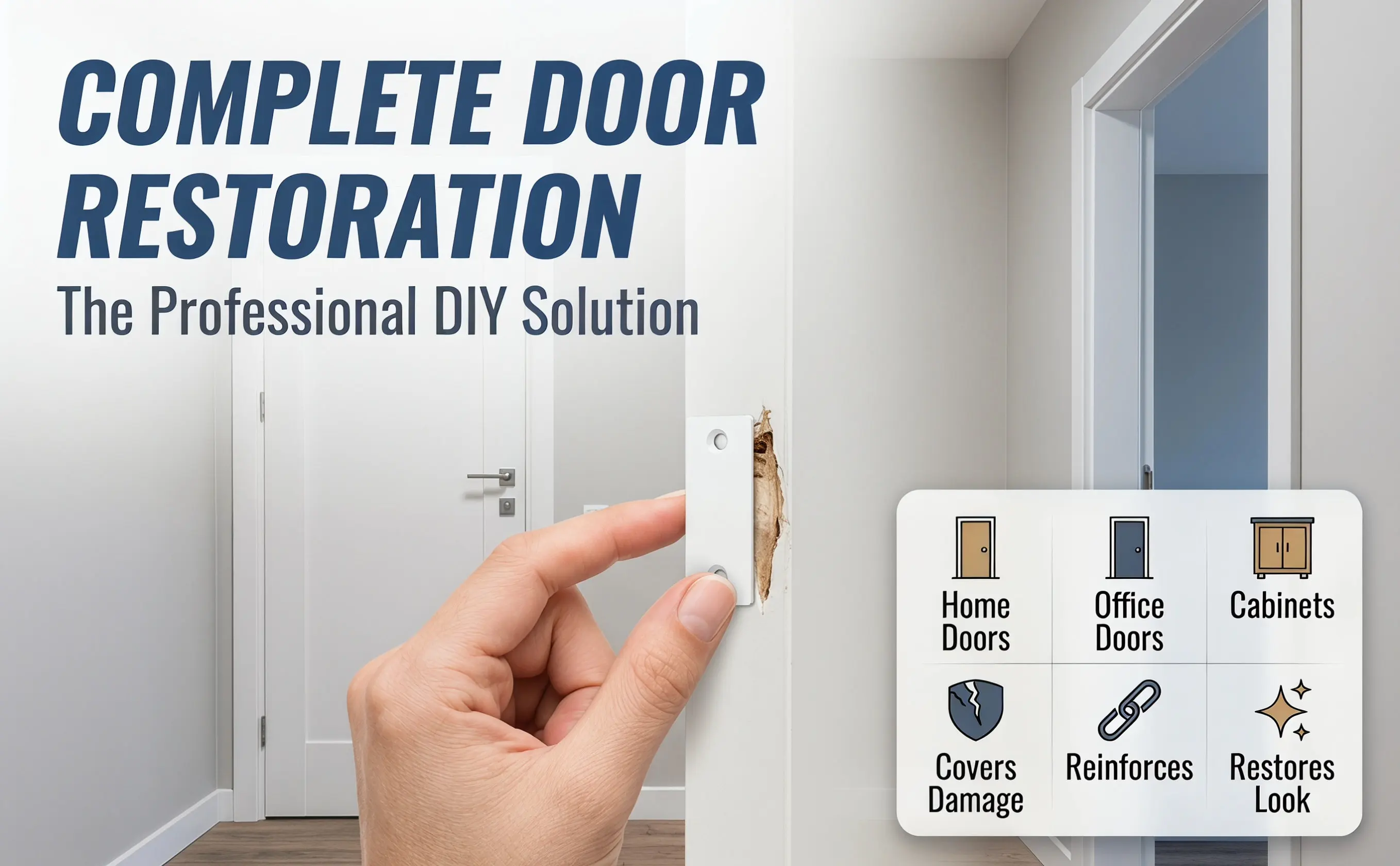 1Set Door Edge Plate Heavy Duty Door Lock Cover for Deadbolt Strike Plate Hinge Repair Interior Exterior