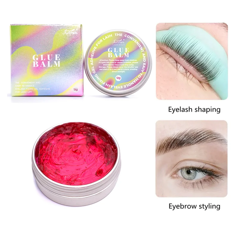 12g Lash Lift Solid Glue Balm Waterproof Eyebrow Eyelashes Lifting Fixed Agent Odorless 10 Seconds Fixing Eyes Make Up Tools 12g