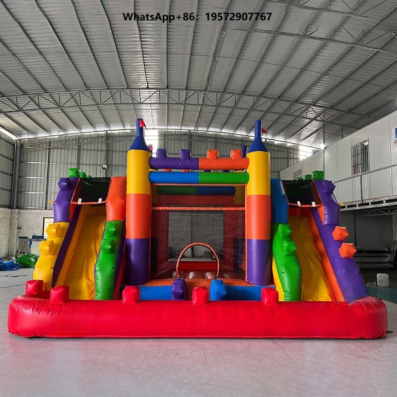 Inflatable Bouncy Castle Bounce House Durable PVC Inflatable Jumping Castle with Slide Pool