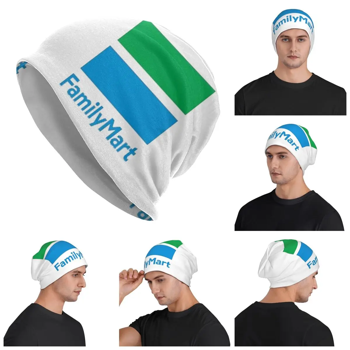

Family Mart Warm Knitted Cap Fashion Bonnet Hat Autumn Winter Outdoor Beanies Hats for Men Women Adult
