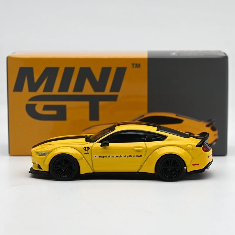 MINIGT 1:64 LibertyWalk LBWK MUSTANG Model samochodu z potrójnej stopowej konstrukcji