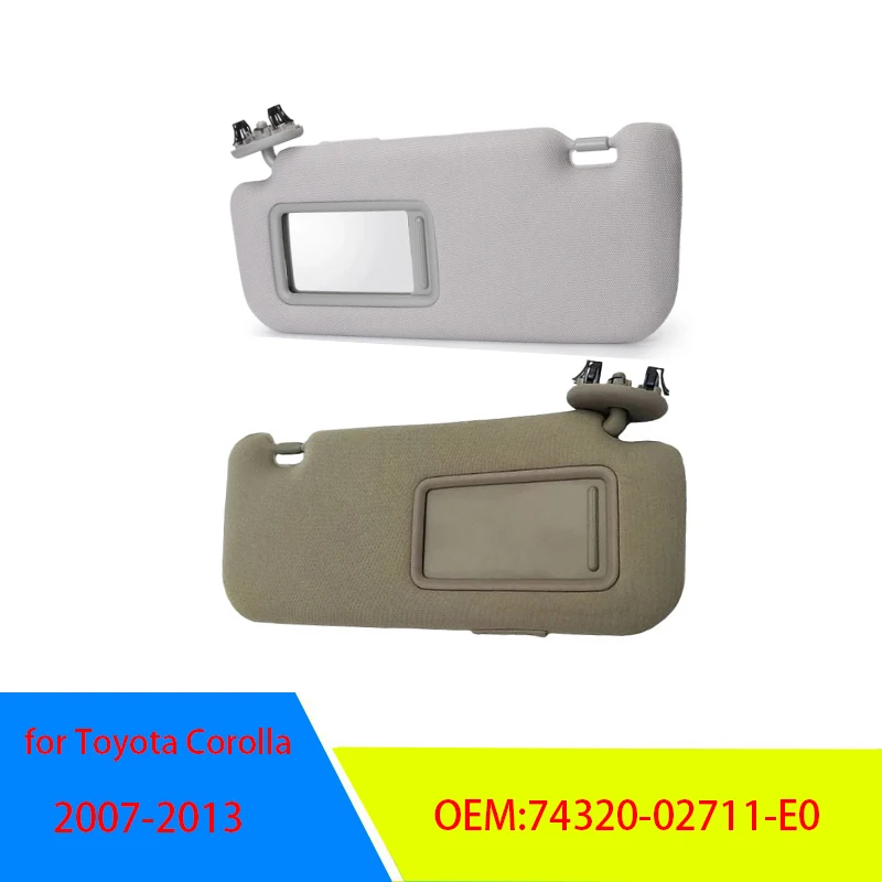 Suitable for Toyota Corolla 2007 2008 2009 2010 2012 2013 Sun Visor 74320-02711-E0 Vanity Mirror Interior Auto Accessories