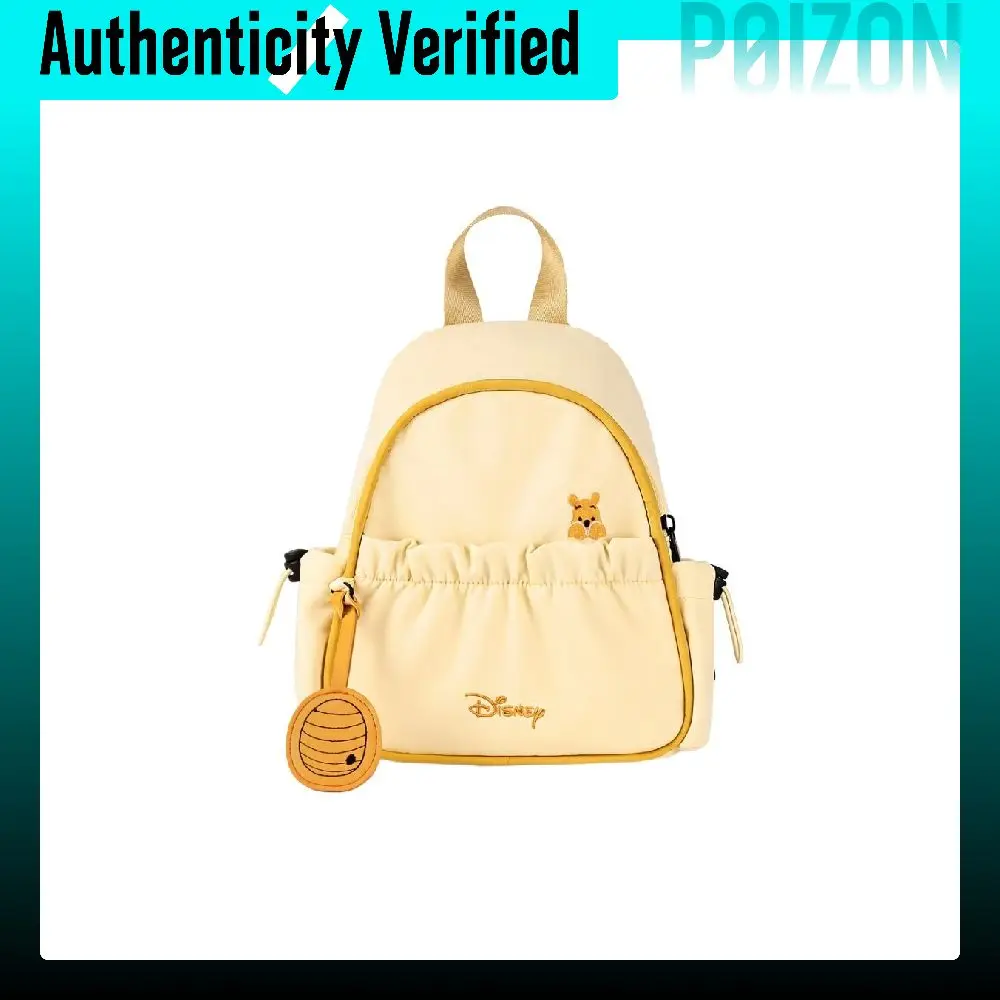 Mochila de tela Disney, modelo regular para mujer, color crema, Winnie, DHF62396H.