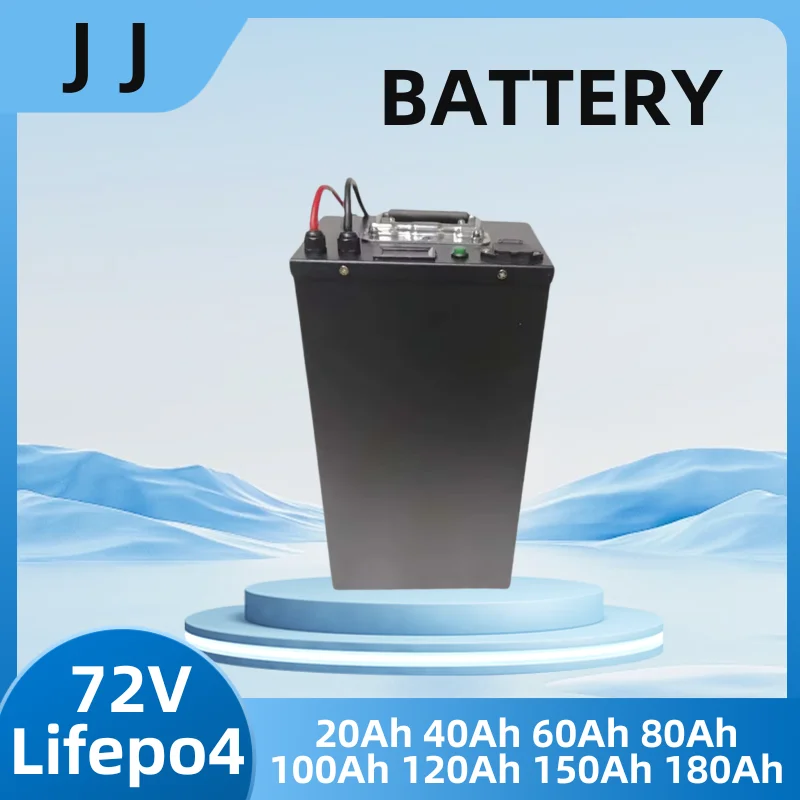 

JJ 72V 20ah 40ah 60ah 80ah 100ah 120ah 150ah 180ah lifepo4 lithium battery BMS for scooter Inverter EV bike Tricycle caravan EV