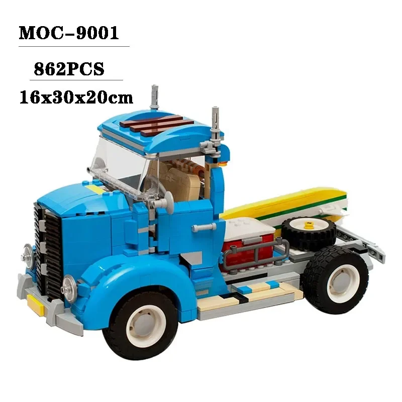 New MOC-9001 Splicing Assembly Building Block Old Truck Model  Adult and Children's Puzzle Education Creative Toy Birthday Gift