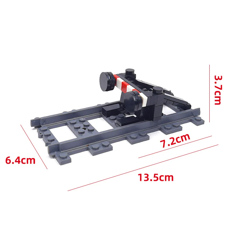 Motor de potencia de búfer de tren MOC RC, componentes de cambio de vía izquierda/derecha, unidad de bloques de construcción, juguetes de ladrillos compatibles con LEGO