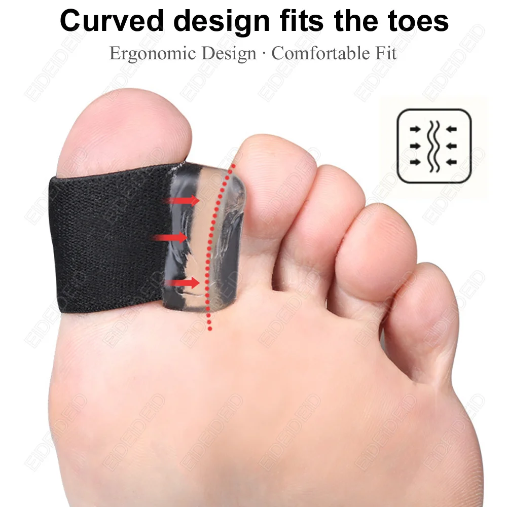 Gel-Zehentrenner und Hallux-Valgus-Korrektor für Überlappende Zehen und Hammerzehen mit Zehenspreizer für Männer und Frauen – Detail 4