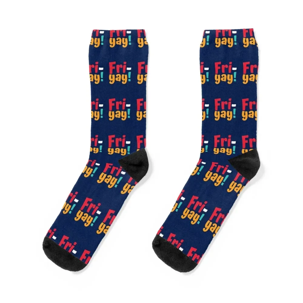 Fri-Yay Socks with print football Socks Female Men's