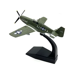 1:72 Scale U.S. P51-B Mustang Fighter Aircraft Model And Display Stand Collectible Gifts P51 Alloy Airplane Model Mini Decoratio