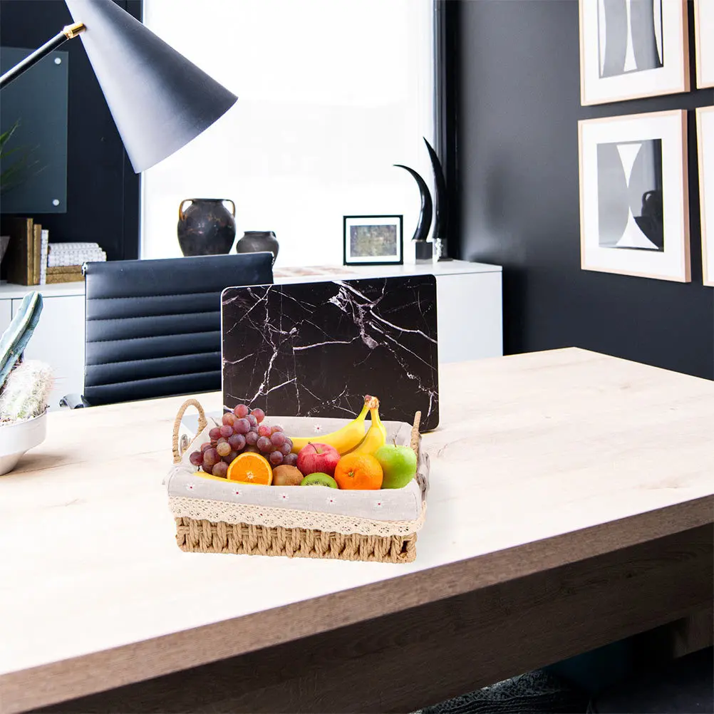 

Woven Storage Handmade Rattan Flower Basket For Home Decor Indoor Vegetable Fruit Holder Desktop Organizational Container Flower