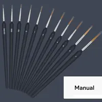 11/22 Pcs Miniature Paint Brushes, Set Paint Brushes for Acrylic Painting, Watercolor, Oil, Figurine, Craft, Models 3