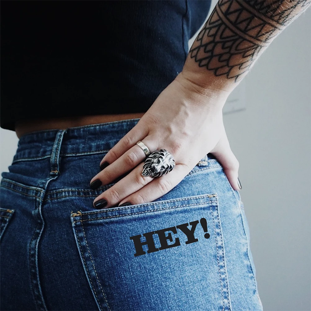 

4Pcs Heat Transfer Vinyl Letters Iron on Stickers Alphabet Symbols for DIY T Shirts Hats Backpacks Fabric Heat Iron on Vinyl