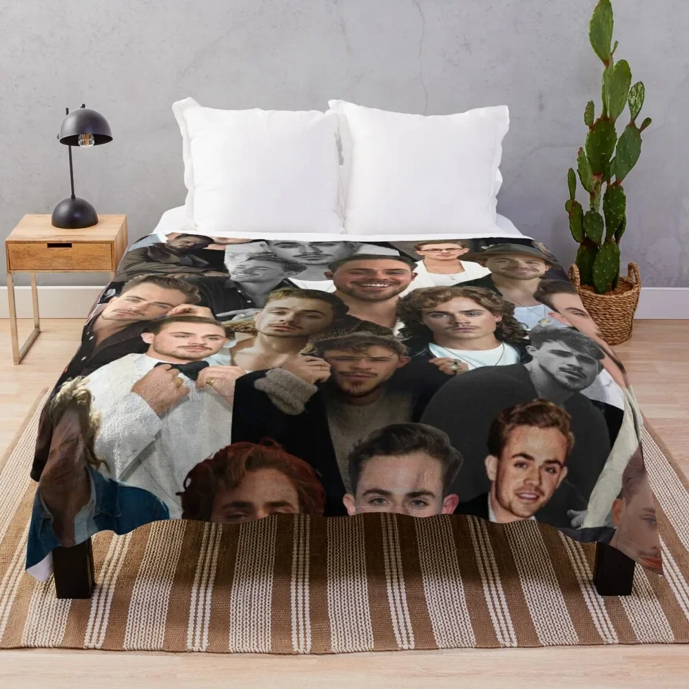 Dacre Montgomery photo collage Throw Blanket halloween Loose Sleeping Bag Weighted Blankets