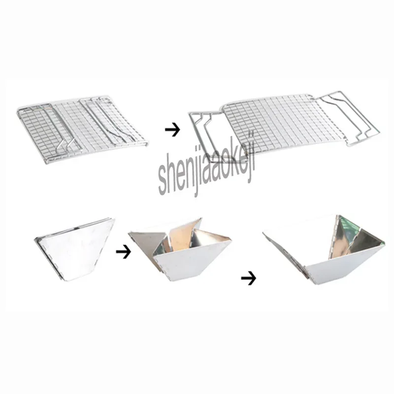 ประณีตแบบพกพาสแตนเลสเตาอบบาร์บีคิวในครัวเรือนย่างบาร์บีคิวมินิเตาบาร์บีคิวเหมาะสําหรับ 1-2 คน