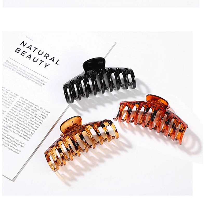 พลาสติกคลิป Claw ผม3สี,สร้อยข้อมือผมคลิป Clamp สีสันผมขนาดใหญ่คลิปผมจัดแต่งทรงผม Claw สำหรับหญิงและสตรี