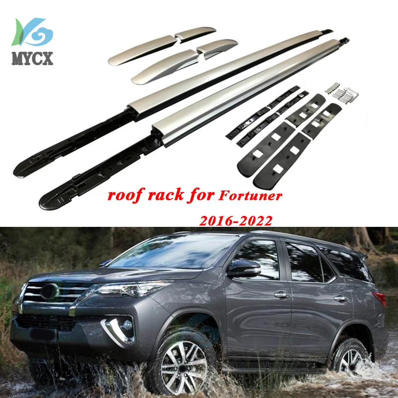 OE model roof rack roof bar roof rail for Toyota Fortuner 2016-2022, aluminum alloy+ABS, original design, promotion price