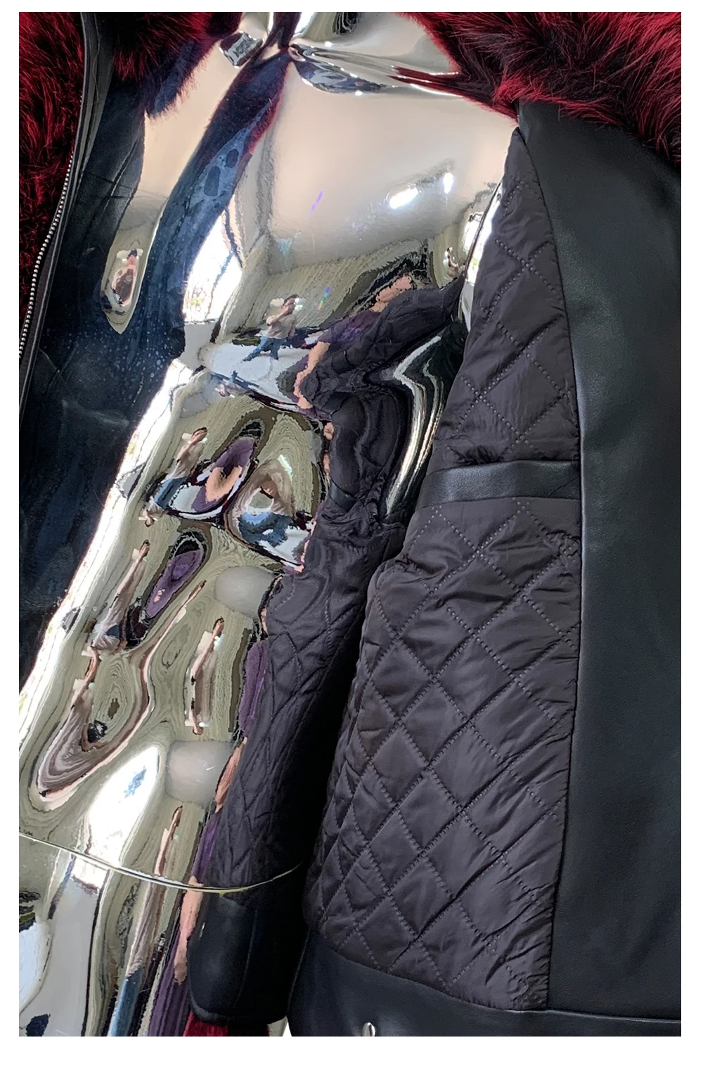 2025 Men's Winter New Thickened Cotton-Padded Color Matching Jackets Men's Eco-Friendly Fur Jackets Long Sleeve Faux Fur Coats