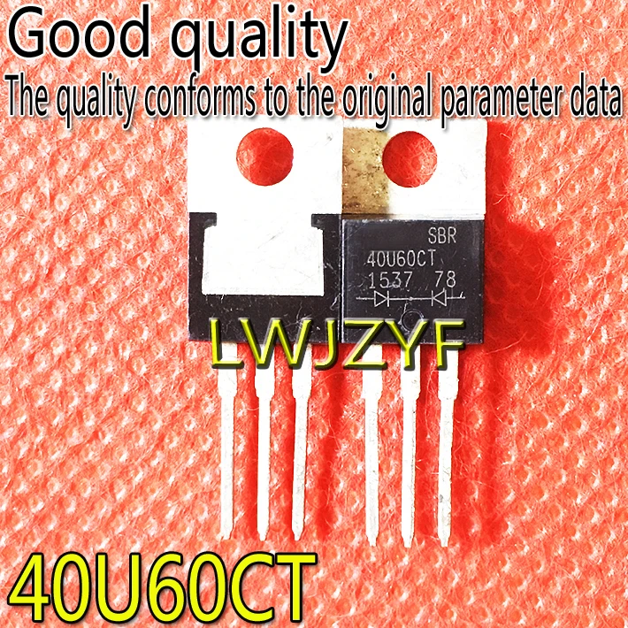 (1 buah) baru 4040u60ct 60V40A TO-220 MOSFET pengiriman cepat