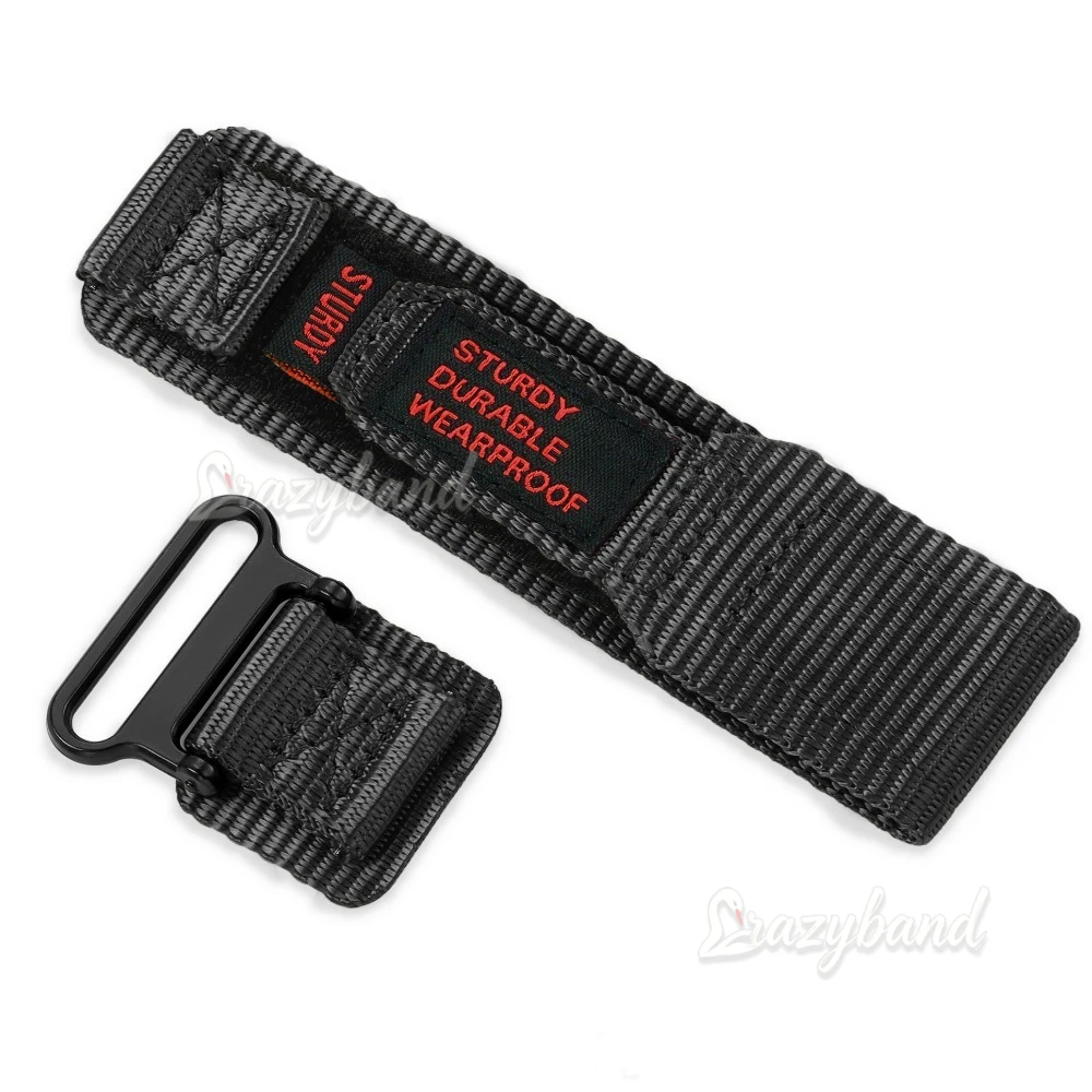 16mm Uhrenarmband für Casio GA-110 800 GA-2100 GD100 120 G8900 5600 GW-M5610 6900 Armband Schwarz Weiches Nylon Armband für Damen und Herren – Detail 6
