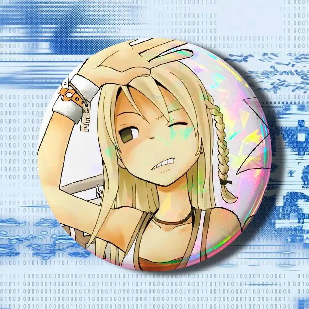 S-Soul Eater Maka Handmade Brooch Cartoon Cosplay  Lapel Pin Badge On Backpack Jewelry Accessories Gifts