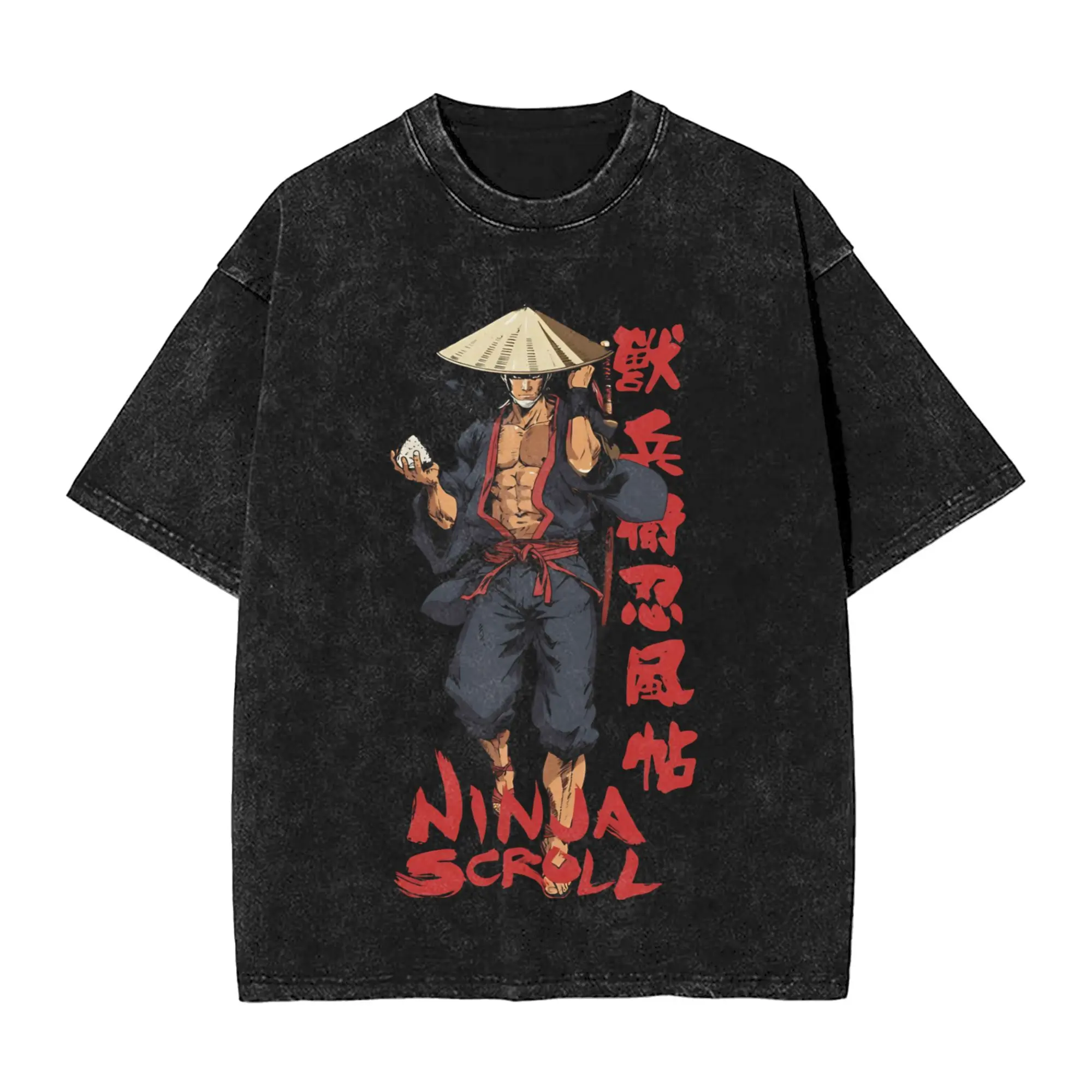 Ninja Scrolls T Shirt  Fashion T-Shirts Short Sleeve Y2K Retro Tops Beach Cotton Crew Neck Plus Size Tees