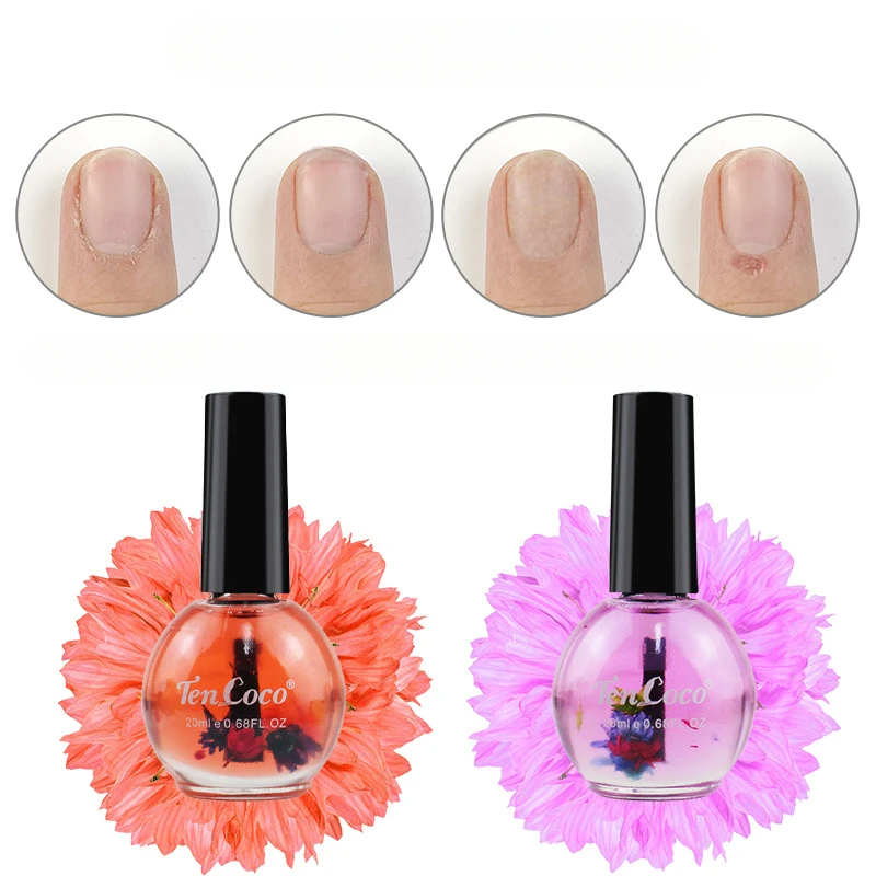 20Ml Gedroogde Bloemen Verzachter Nutritionele Nagelriemolie Behandeling Voedzame Gel Polish Diy Nail Art Care Nagelvoeding Olie