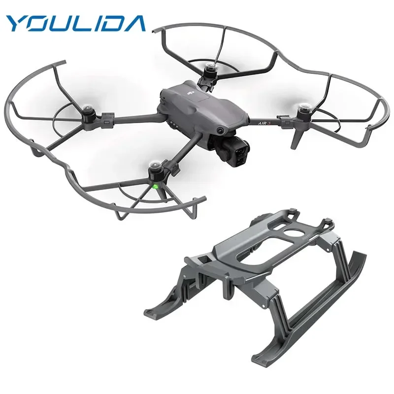 Air 3S Propeller Guard Blade Props Protective Cover and Foldable Landing Gear Extension Protector Legs for DJI Air 3 Accessories