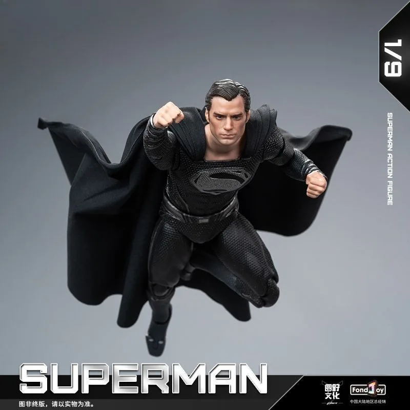FondJoy Black Superman 2.0 Version Zack Snyder's Justice League Articulated Action Figure Desktop Ornament Model Collection Toys - view 5