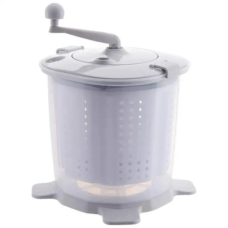 

Hand Crank Washer Portable Manual Non Electric Washing Machine Speeds Up To 1200 RPM Baby Clothes Washer Suitable For Dormitory