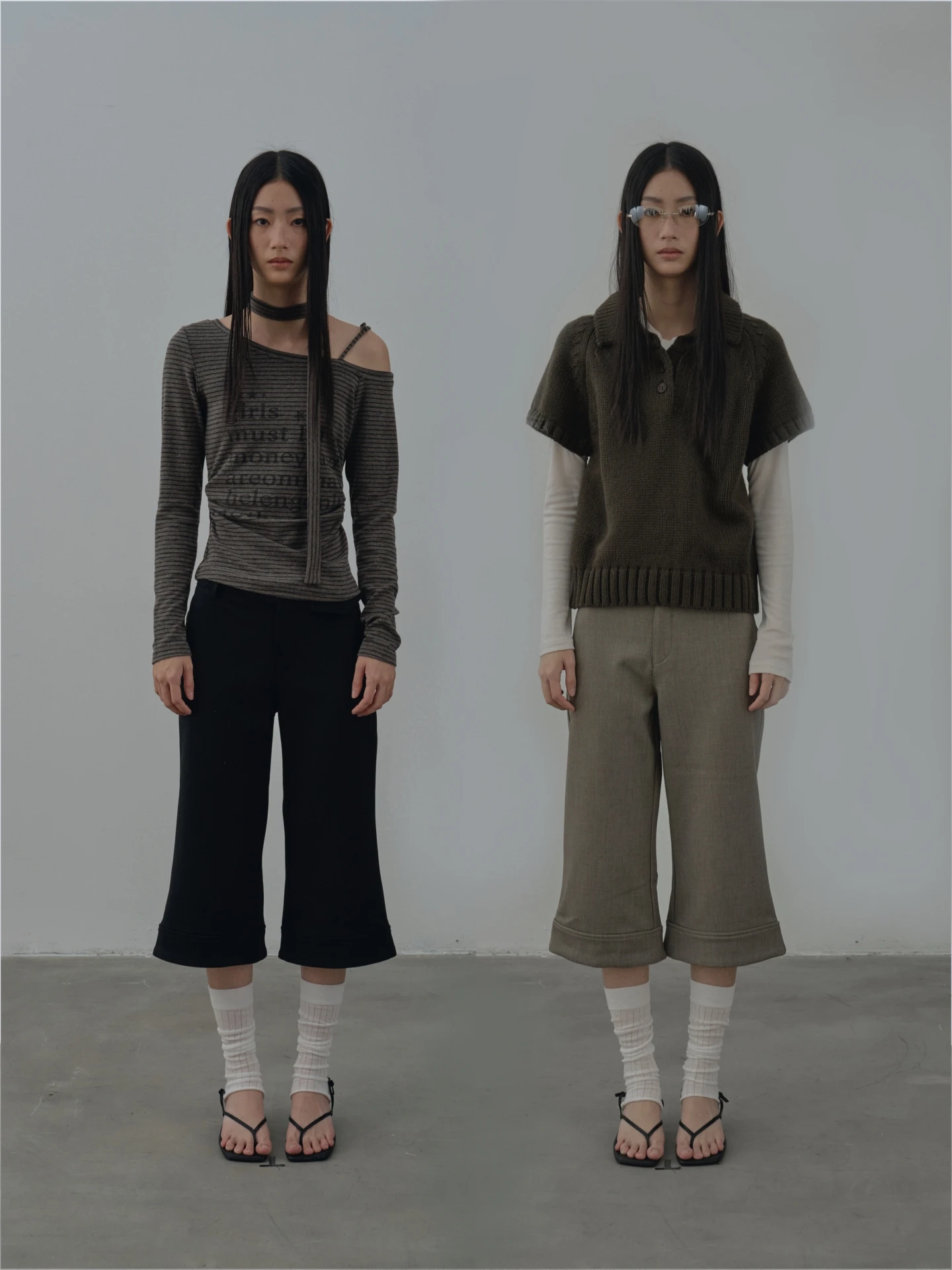 

Женские повседневные брюки Rebornique с высокой талией, широкими штанинами, свободного кроя, из шерсти и полиэстера, укороченные (7/8)