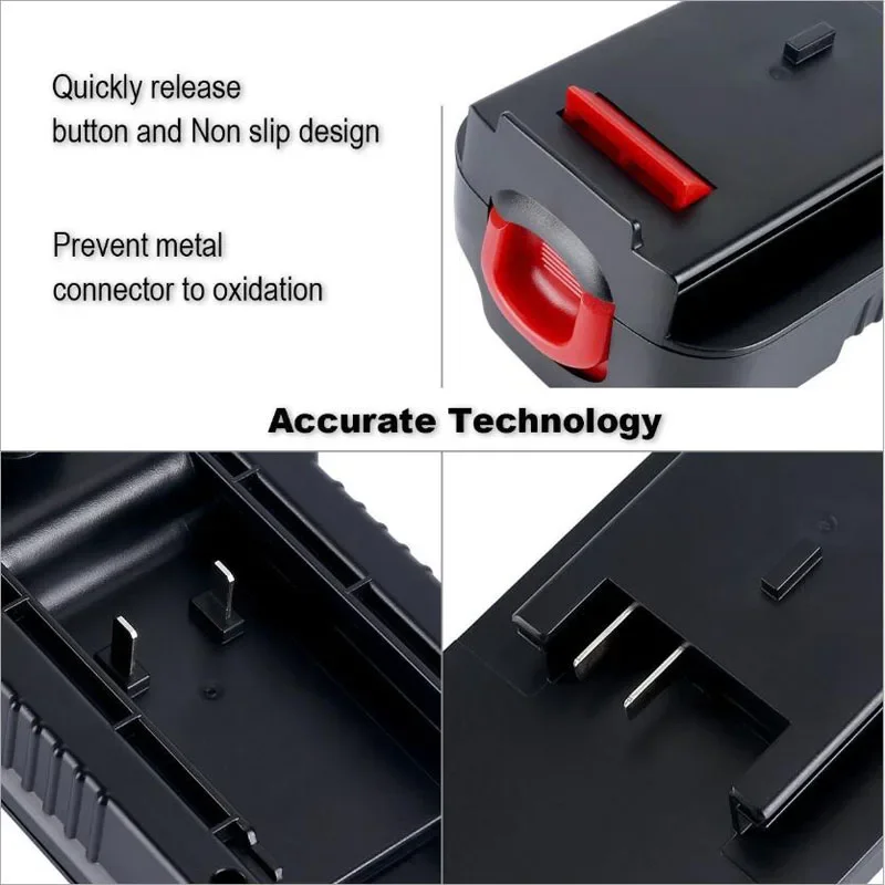 HPA1820 Converter Adapter for Black Decker for Stanley for Porter Cable 20V Battery for Black Decker NiCad NiMh Power Tool HPB18