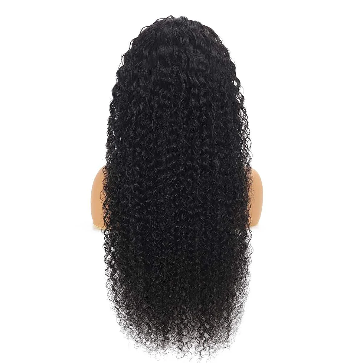 Water Wave Lace Front Wigs Brazilian Human Hair Pre Plucked 32 Inch 250 Density Lace Wigs