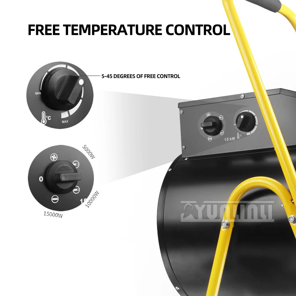 Industrial Electric Heaters Calentador Aire Caliente High-power Electric Heating Fan Commercial Heater