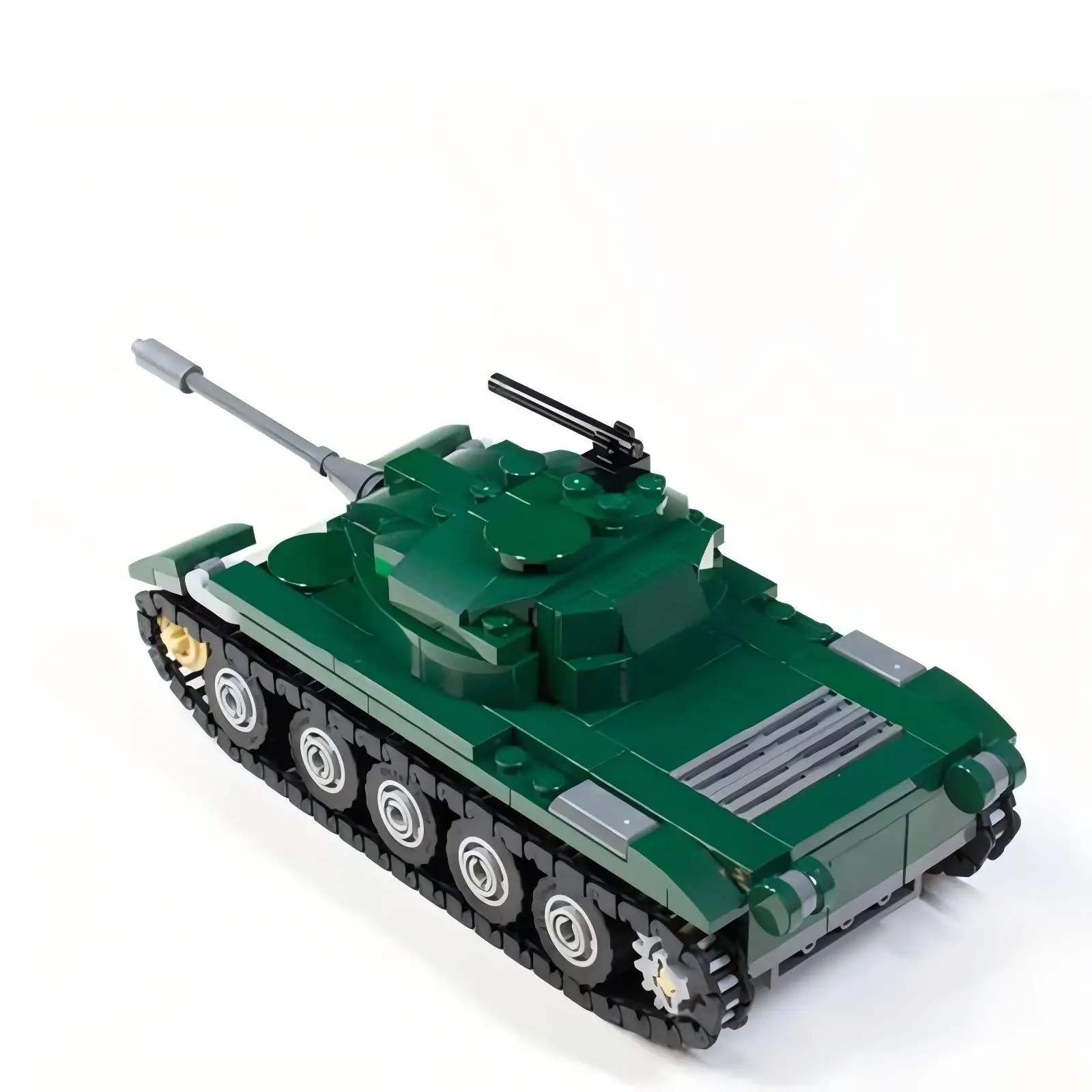 MOC Militär-Kriegs-62-Leichtpanzer-Baustein-Set, Kettenfahrzeug-Modell, DIY-Kinder-Puzzle-Montage-Spielzeug, Geburtstagsgeschenk für Jungen – Detail 4