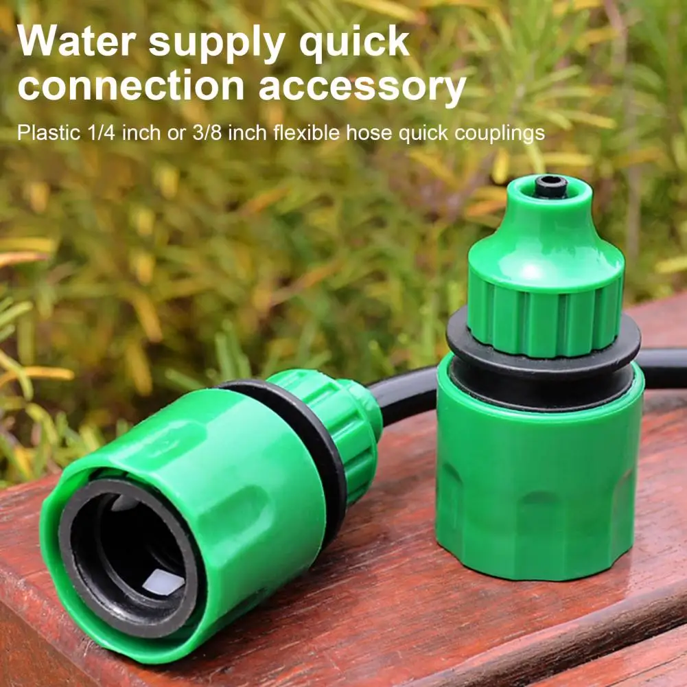 Rv Water Hose Fitting Water Pipe Connector 5 Pcs Garden Hose Quick Connectors 1/4 3/8 Dual Use Water Pipe Couplers Drip
