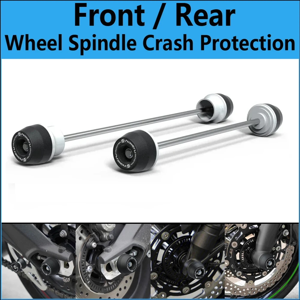 

Front Rear wheel Spindle Crash Protection For Kawasaki Versys 1000 2019-2024