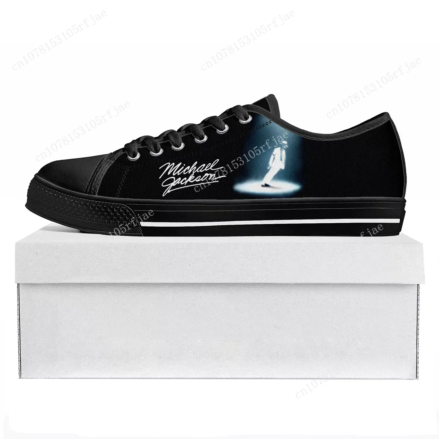 

Michael Jackson Pop Singer Dancer Low Top High Quality Sneakers Mens Womens Teenager Canvas Sneaker Couple Shoes Custom Shoe