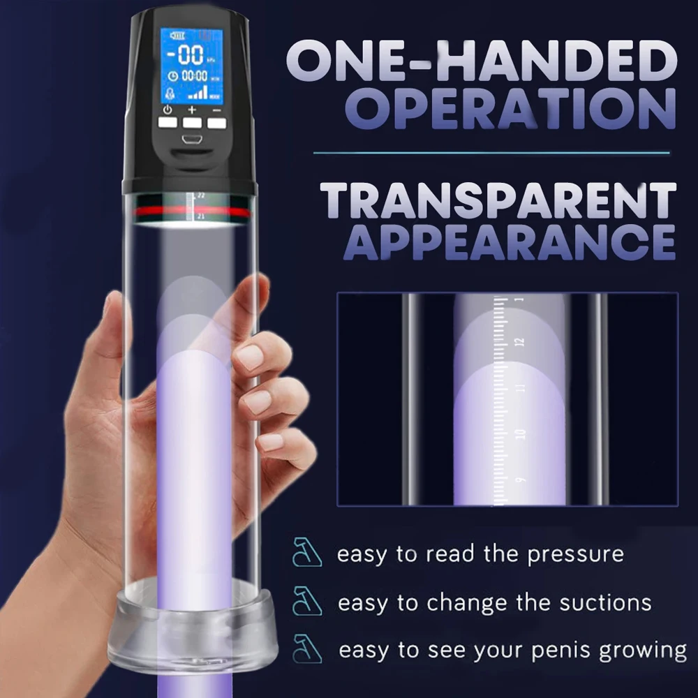 Electric Penis Pump Vacuum Penis Pump Vacuum Sex Toys for Male Masturbation Penis Extender Vacuum Pump Enlargement