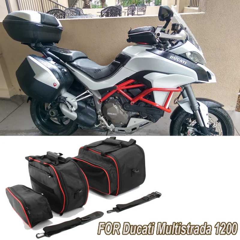 

For Ducati Multistrada 1200 from 2015 1260/950 from 2017 Motorcycle Storage Bag Luggage Bags Side Box Bag Inner Bag Bushing