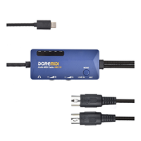 DOREMiDi AMC-11 USB-C  o MIDI Cable Converter Dual Function Sound Card and MIDI Interface Plug and Play