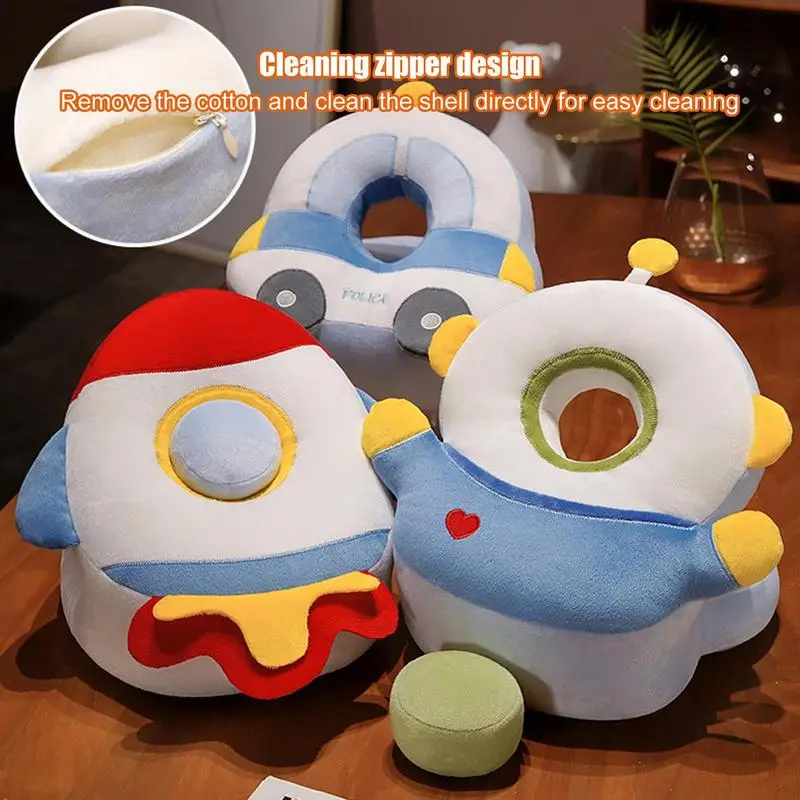 Adult Children Travel Nap Pillow Soft Plush Cartoon Design Pillow Portable Outdoor Nap Flight Face Down Pillow For Workplace