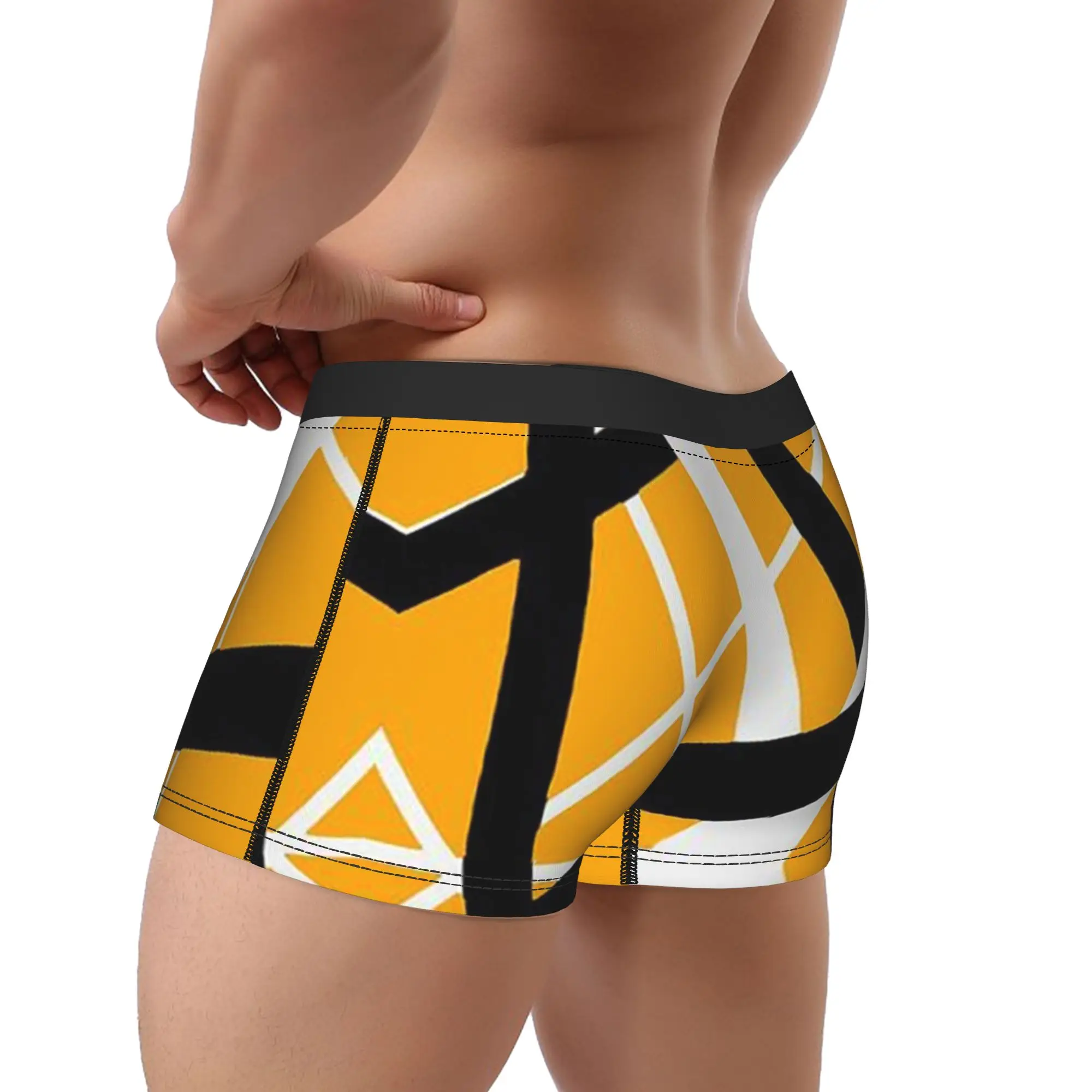 Van Halen POPULAR IN YELLOW Underwear  Men Underpants Printing Comfortable Boxer Shorts Trenky Shorts Briefs Plus Size
