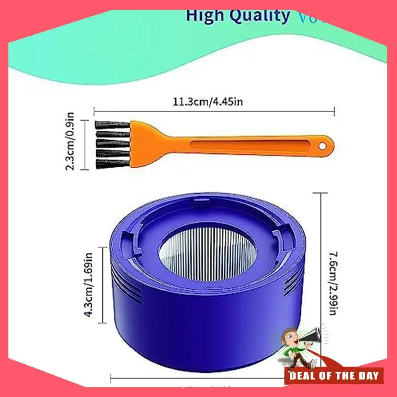 จัดส่งตลอด 24 ชั่วโมง 3 Pre & Post Filter ตัวกรองสูญญากาศเปลี่ยนชุดสําหรับ Dyson V7, V8 อุปกรณ์เสริม 965661-01 & 967478-0