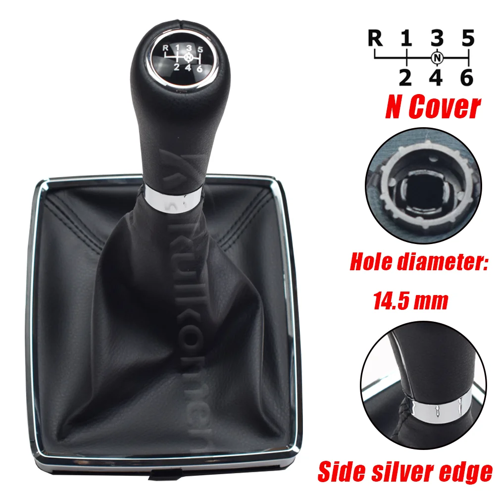 Autoteile 6-Gang-Schalthebelknauf mit PU-Ledermanschette für Mercedes Benz W204 C204 C63 C300 C250 W207 A207 W212 2008-2014 – Detail 12