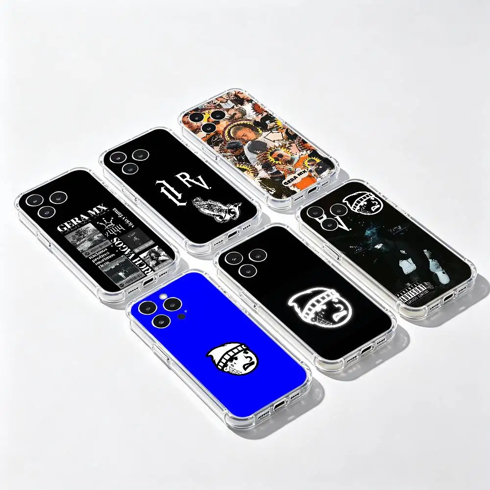 Funda Transparente IMD Gera MX Rich Vagos para iPhone 17 16 15 14 13 12 11 PRO MAX PLUS Mini, Carcasa Suave