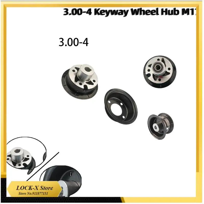 

ATV подходит для MiNi Moto 3.00-4, ступица колеса из алюминиевого сплава, ступица колеса с подшипником шпоночного падения и картингов, электросамокатов