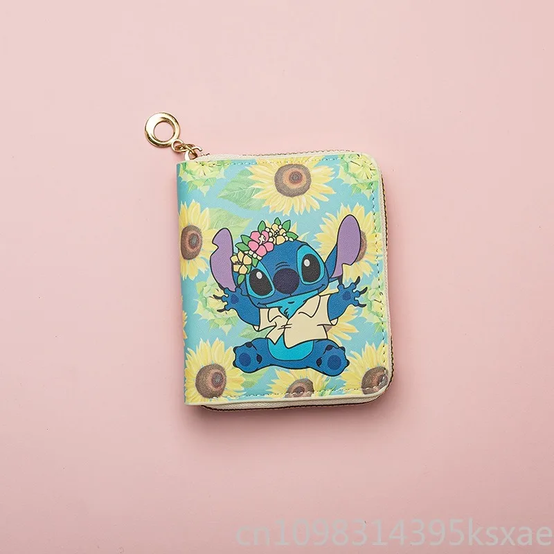 Мини-кошелек на молнии с персонажем Диснея для мальчиков, мужчин, студентов, короткий компактный кошелек для монет, держатель для карт для ежедневного использования в школе