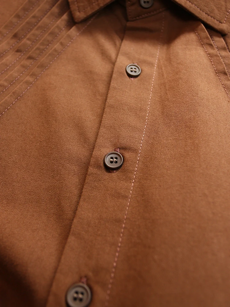 

Heavyweight Pure Cotton Washed Men's Casual Long Sleeve Shirt Loose Fit Versatile Autumn 2025 New Style Breathable Comfortable