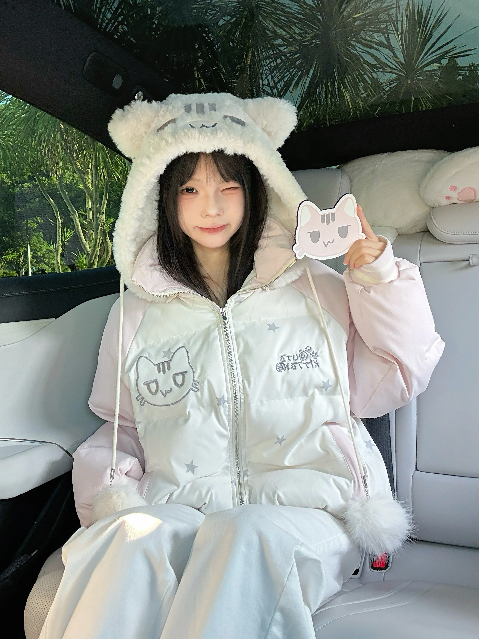 

Мягкое и очаровательное женское зимнее пальто из хлопка с узором, цветное, в стиле «багет», для повседневной носки