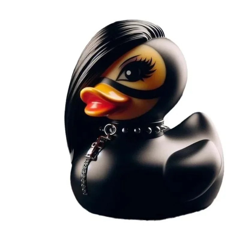 Dark Satanic Duck Figurine Unique Gothic Gifts & Collectibles Resin Duck Car and Home Desktop Decoration Novelty Car Ornament
